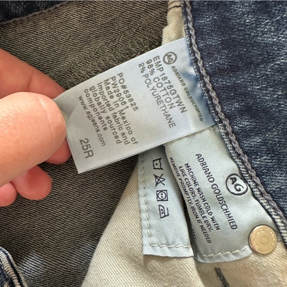 Adriano Goldschmied Mari Straight High Rise Stretch Jeans Womens 25 - Picture 4 of 5